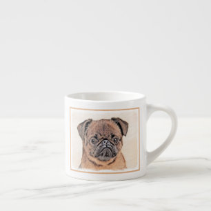 Tasse Expresso Bruxelles Griffon Smooth Painting Original Chien A