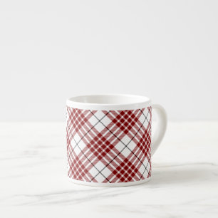 Tasse Expresso Buchanan tartan rouge blanc plaid