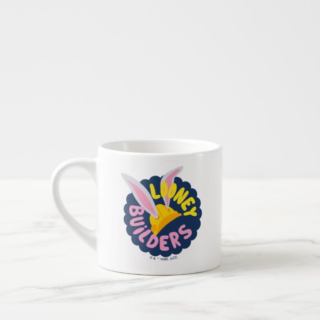 Tasse Expresso BUGS BUNNY BUILDERS™| Casque Scalloped Logo (Gauche)