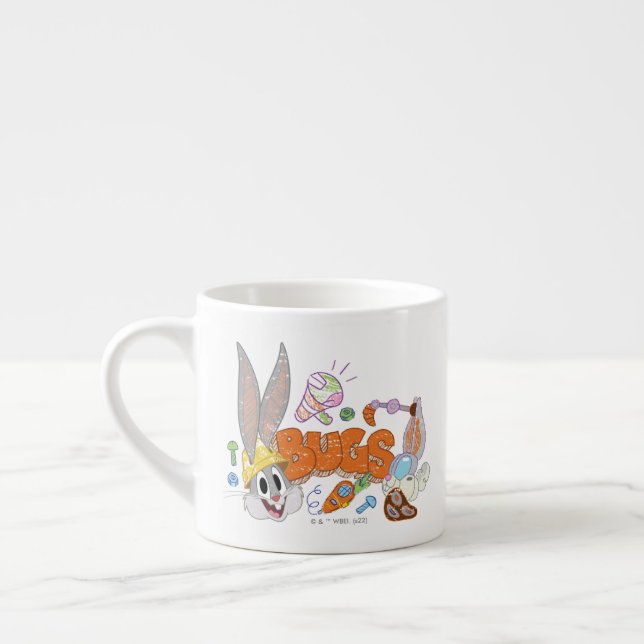 Tasse Expresso BUGS BUNNY BUILDERS™| Croquis de BUGS BUNNY™ (Gauche)