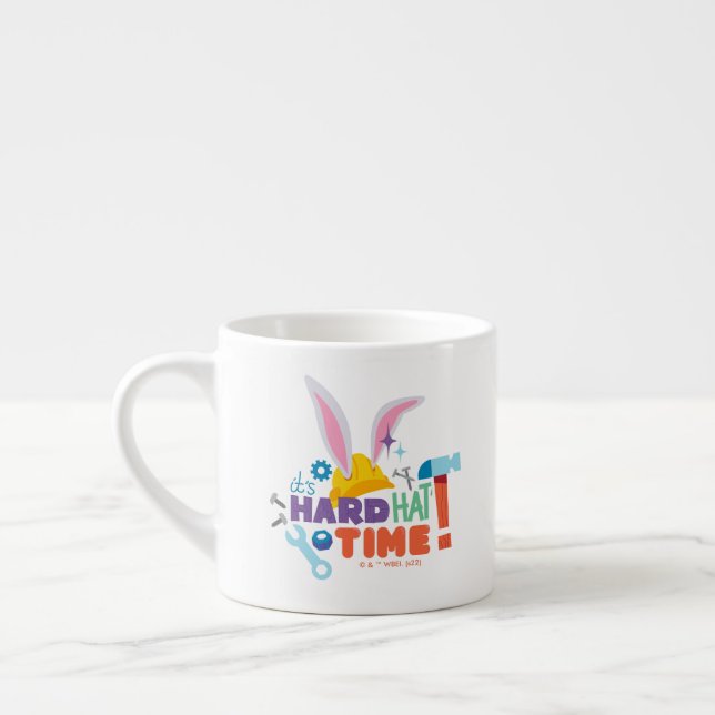 Tasse Expresso BUGS BUNNY BUILDERS™| It's Hard Hat Time (Gauche)