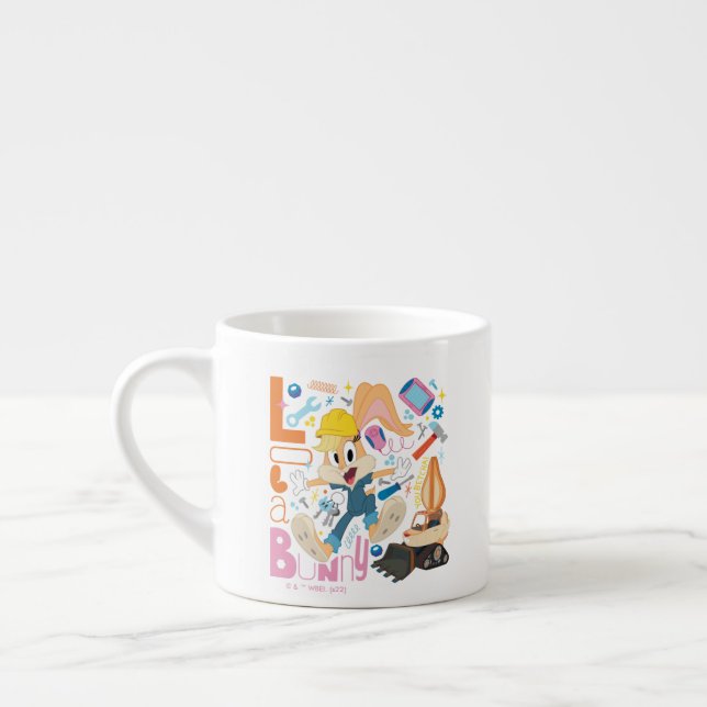 Tasse Expresso BUGS BUNNY BUILDERS™| Outils de travail de Lola Bu (Gauche)