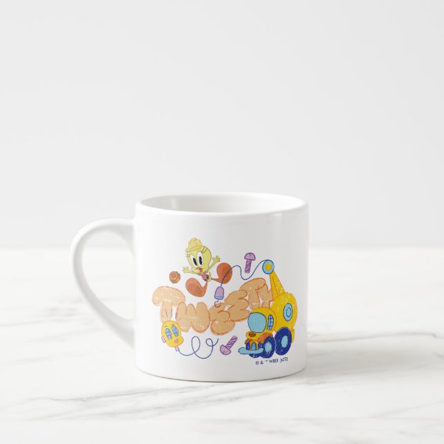 Tasse Expresso BUGS BUNNY BUILDERS™| TWEETY™ Sketch Art (Gauche)