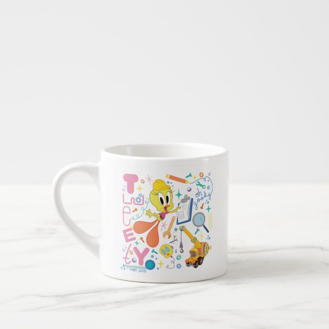 Tasse Expresso BUGS BUNNY BUILDERS™| TWEETY™ Work Tools (Gauche)