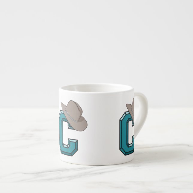 Tasse Expresso C est pour Cowboy (Devant droit)
