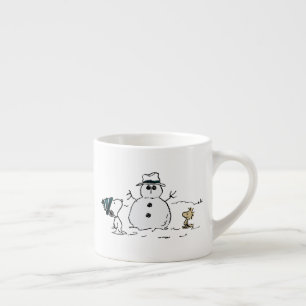 Tasse Expresso cacahuètes   Snoopy & Woodstock Build A Snowman