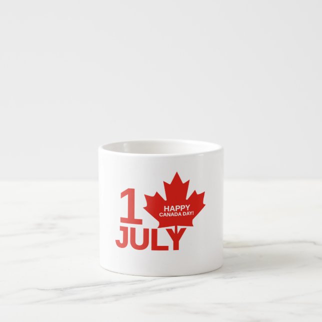 Tasse Expresso Cadeau de célébration de la fête du Canada Maple L (Devant)