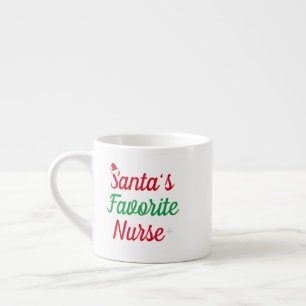 Tasse Expresso Cadeau de Noël de reconnaissance pour infirmière m