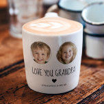 Tasse Expresso Cadeau grand-père personnalisé | Visage de grand-e<br><div class="desc">Faites plaisir à Grand-père avec un cadeau unique ! Cette tasse expresso personnalisée présente l'adorable visage de son chéri petit-enfant, créant un souvenir qui fait chaud au coeur pour le café ou le thé. Parfait pour la Fête des Pères, les anniversaires, ou simplement parce que cette tasse personnalisée lui apportera...</div>