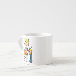 Tasse Expresso Cadeaux de travailleur de la construction sciant d