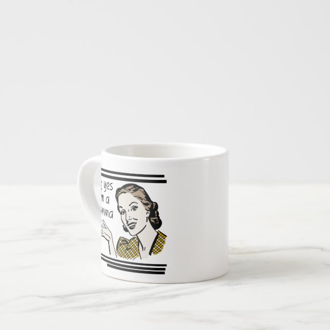 Tasse Expresso Cadeaux Gramma Retro (Devant gauche)