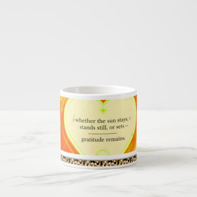 Tasse Expresso Cafe Amour Intentionnel Gratitude Reste™   (Devant)