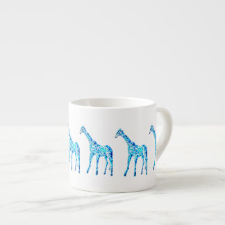 Tasse Expresso Café de girafe d'aquarelle/tasse créatifs de café