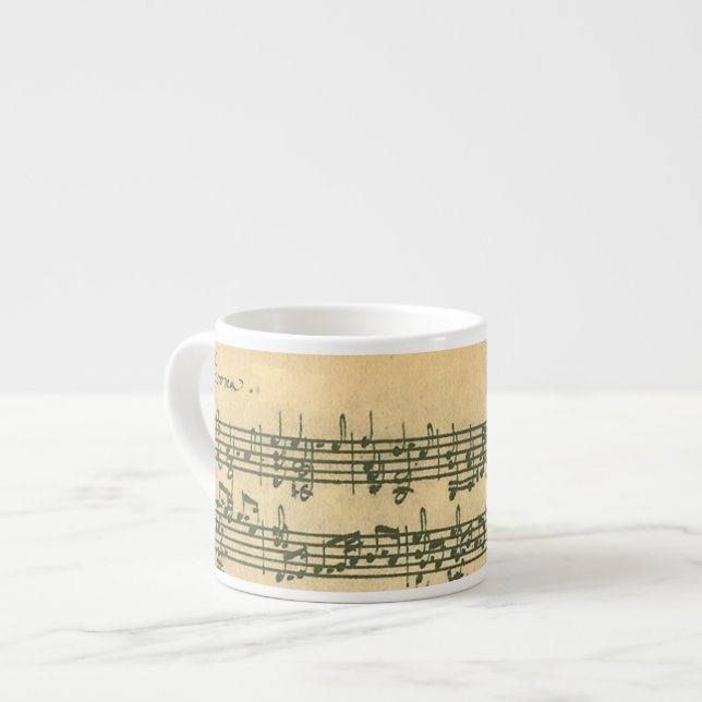 Tasse Expresso Café express Bach Chaconne (Devant gauche)