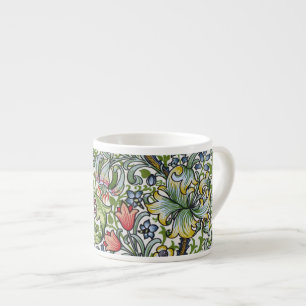 Tasse Expresso Café express floral de motif de chintz de lis de