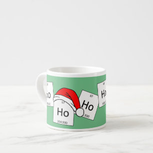 Tasse Expresso Calembour de Noël d'élément de chimie de holmiu