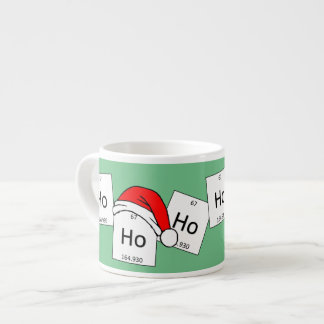 Tasse Expresso Calembour de Noël d'élément de chimie de holmium