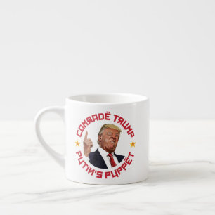Tasse Expresso Camarade Trump : La marionnette de Poutine, illust