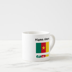 Tasse Expresso Cameroun et Drapeau Camerounais Personnalisés