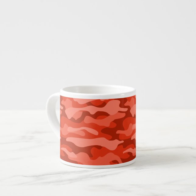 Tasse Expresso Camo monochrome Soda orange (Devant gauche)