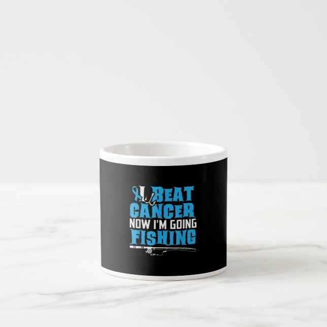 Tasse Expresso Cancer Survivante Pêche Cadeau Tee I Beat Cancer C (Devant)