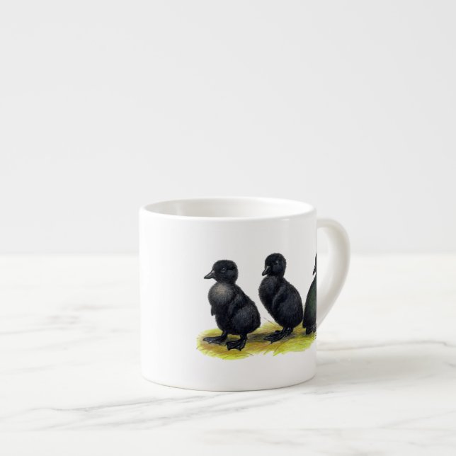 Tasse Expresso Canetons Black Cayuga (Devant droit)