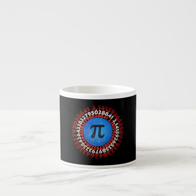 Tasse Expresso Capitaine Pi Superhero Shield Nerdy Math Pi Day    (Devant)