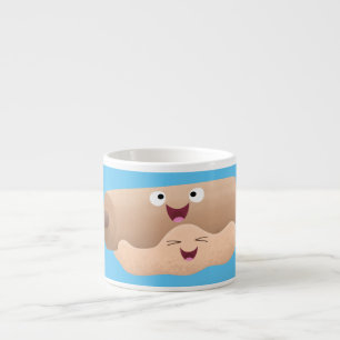 Tasse Expresso Caricature à pâte molle et à pâte molle