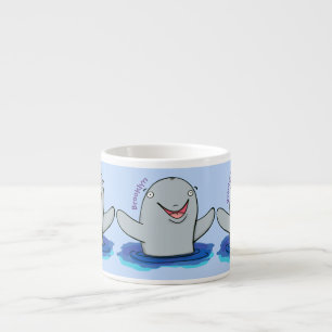 Tasse Expresso Caricature adorable de marsouin