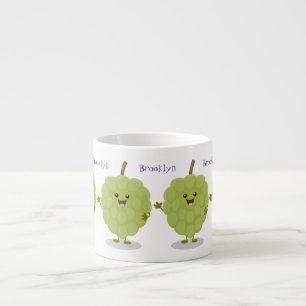 Tasse Expresso Caricature de chérimoya à la crème anglaise