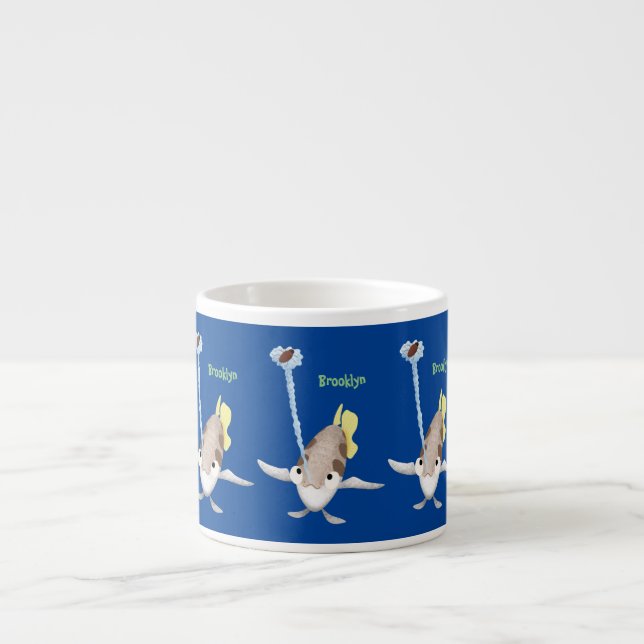 Tasse Expresso Caricature de Tir à l'arc (Devant)