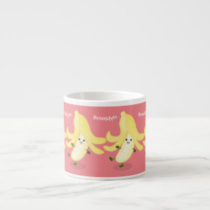 Tasse Expresso Caricature sur la banane de Cute kawaii