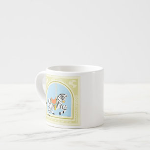 Tasse Expresso Carousel Zebra par June Erica Vess