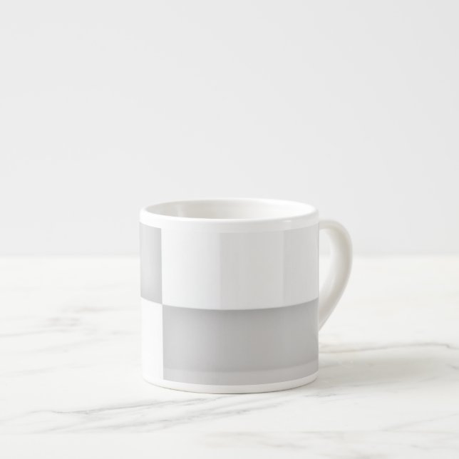 Tasse Expresso Carré argent allongé  (Devant droit)