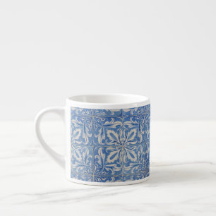 Tasse Expresso Carreaux portugais Vintage Azulejos Bleu Blanc