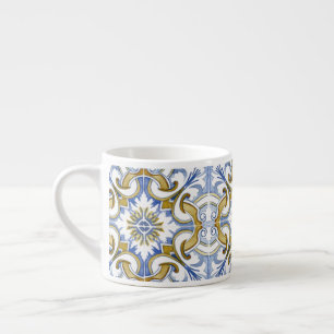 Tasse Expresso Carrelage méditerranéen, majolica, style sicilien