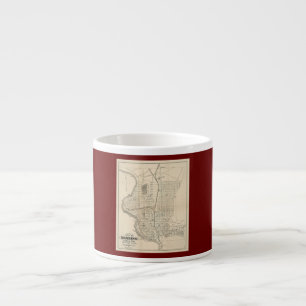 Tasse Expresso Carte ancienne de Reading PA 1877