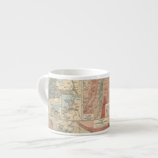 Tasse Expresso Carte d'atlas de Tieflander (Devant gauche)