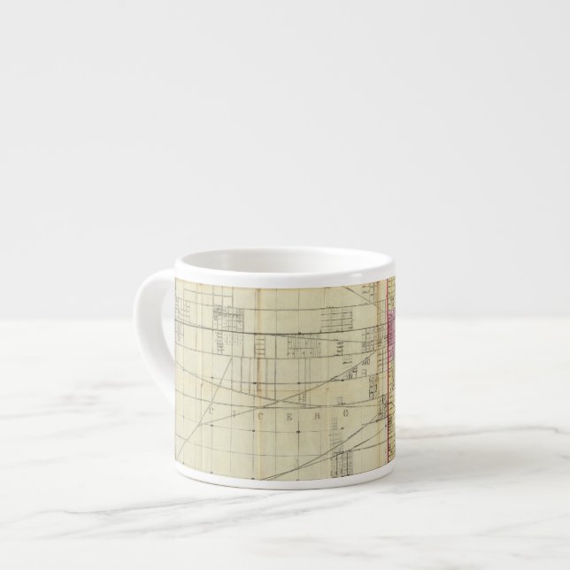 Tasse Expresso Carte de Chicago (Devant gauche)