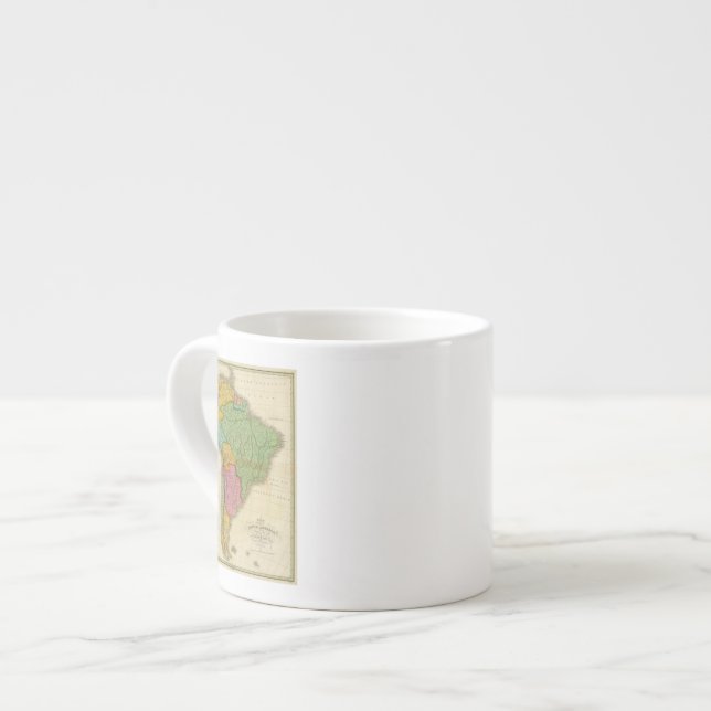 Tasse Expresso Carte de l'Amérique du Sud 4 (Devant gauche)