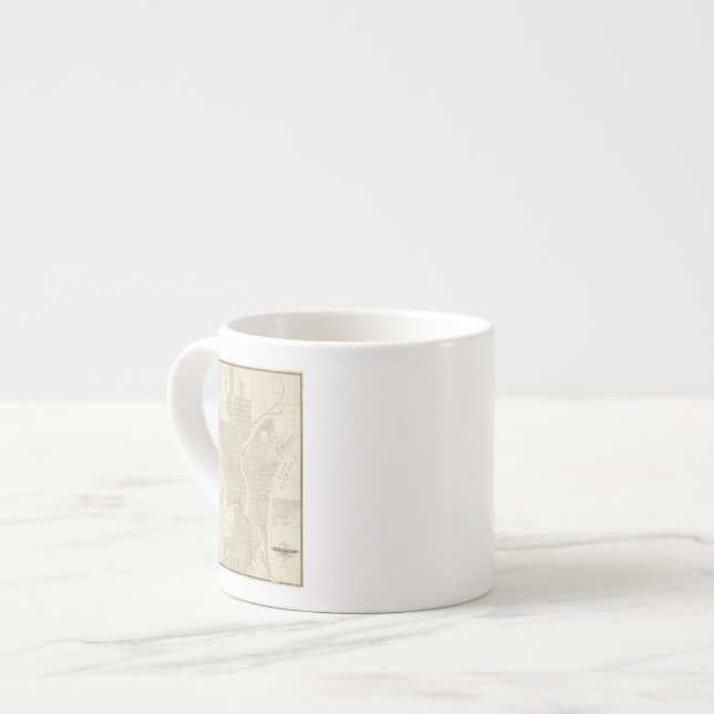 Tasse Expresso Carte de Milwaukee (Devant gauche)