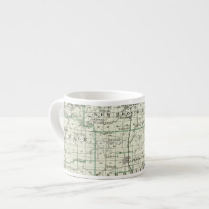 Tasse Expresso Carte du comté de Green et de Carrollton