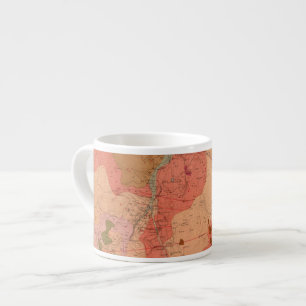 Tasse Expresso Carte géologique du secteur de Washoe