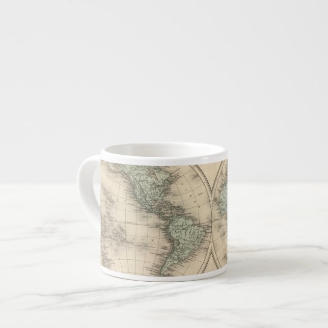 Tasse Expresso Cartes du monde (Devant gauche)
