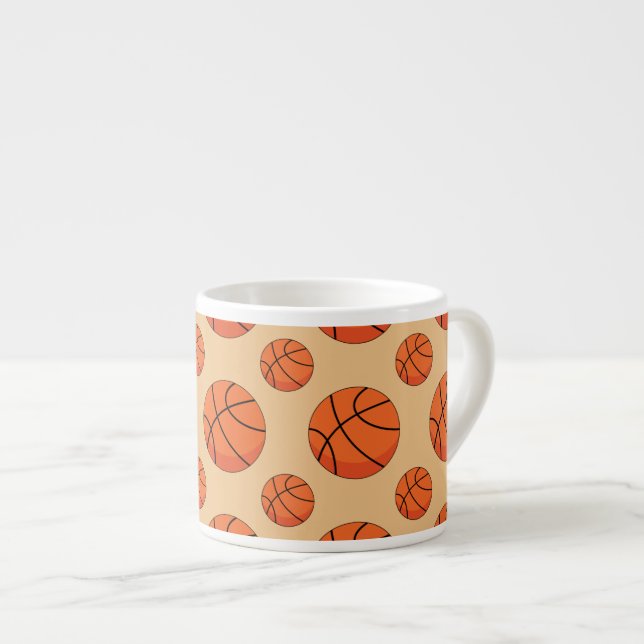 Tasse Expresso Cartoon Basketball Ball (Devant droit)
