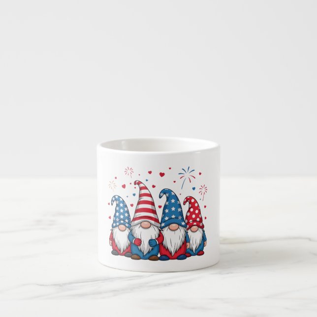 Tasse Expresso Cartoon États-Unis American Gnomes-68123 (Devant)