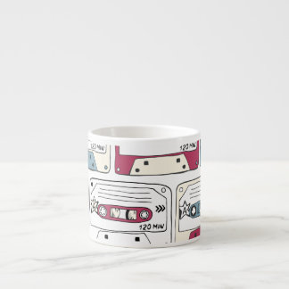 Tasse Expresso Cassettes de musique rétro : Arrière - plan de roc