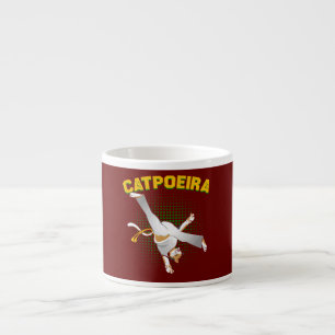 Tasse Expresso Catpoeira Chat Kitten Danse Combat Mixte Martial