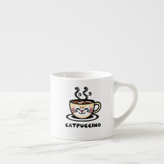 Tasse Expresso Catpuccino Funny shirt! Cute cappuccino cat mashup