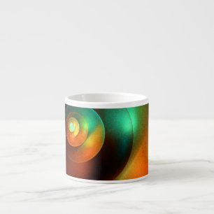 Tasse Expresso Cercles colorés Motif d'art Abstrait moderne #18